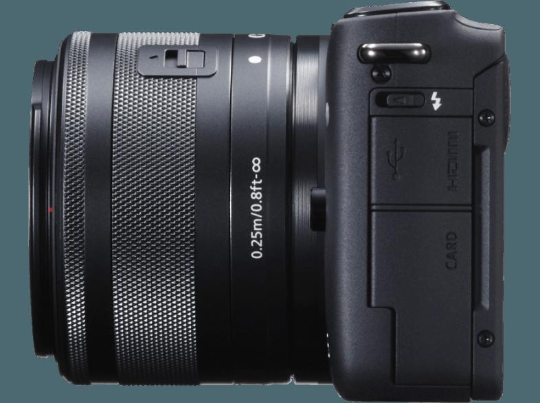 CANON EOS M10 Systemkamera 18 Megapixel mit Objektiv 15-45 mm f/3.5-6.3, 7.5 cm Display   Touchscreen