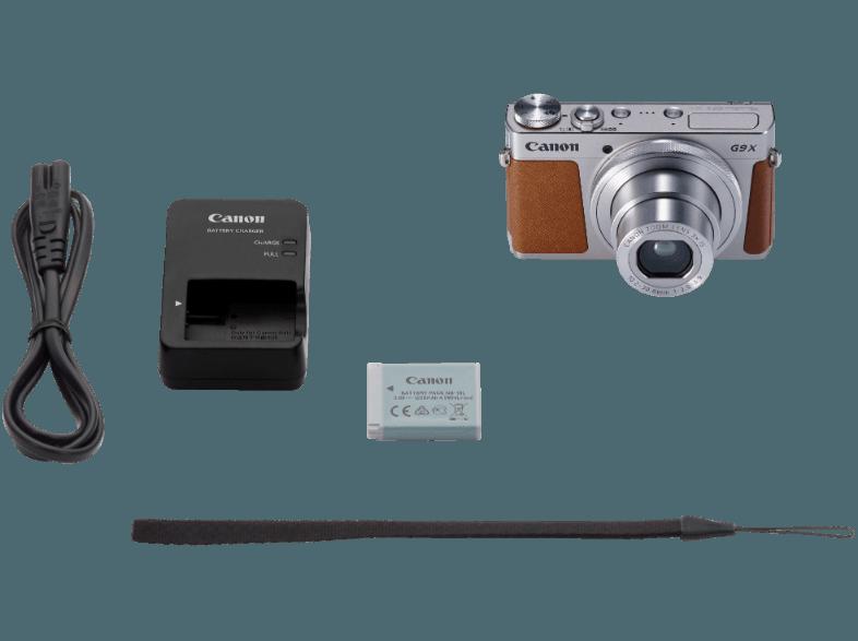 CANON PowerShot G9 X  Silber (20.2 Megapixel, 3x opt. Zoom, 7.5 cm TFT-LCD, WLAN)