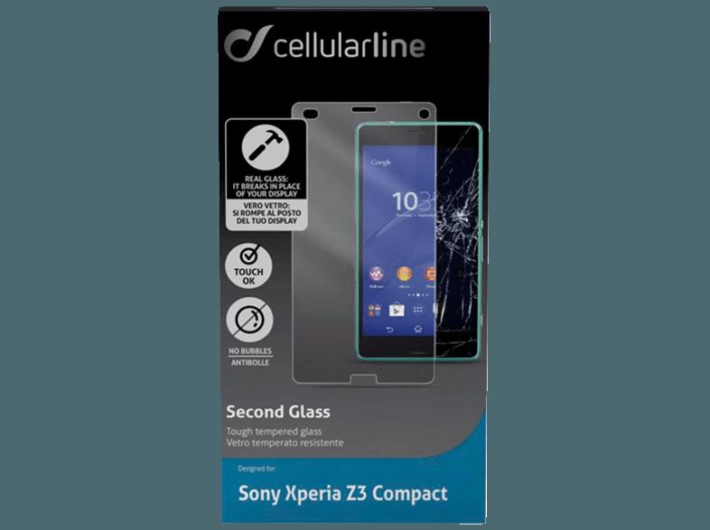 CELLULAR LINE 37070 Schutzglas (Sony Xperia Z3 Compact), CELLULAR, LINE, 37070, Schutzglas, Sony, Xperia, Z3, Compact,