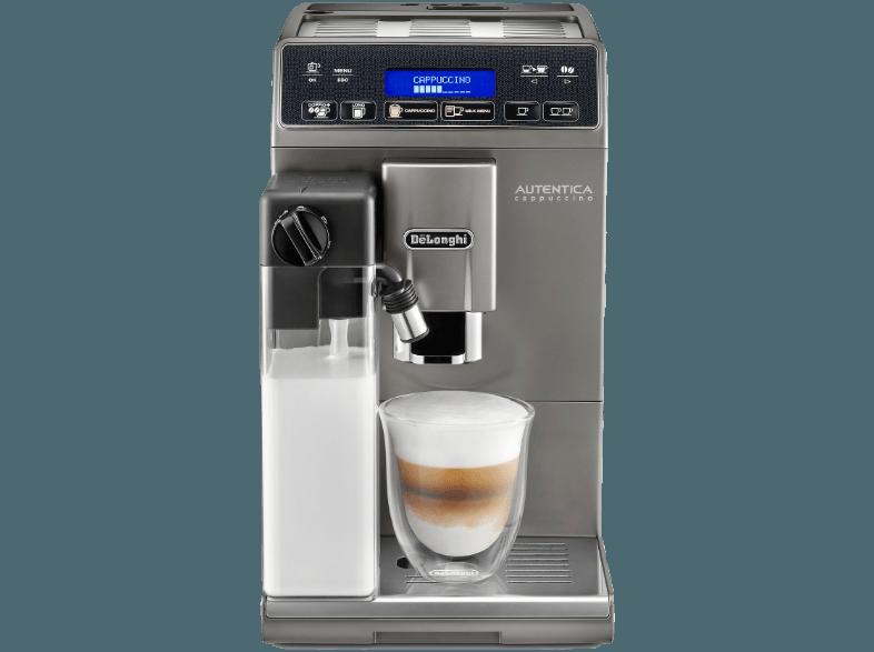 DELONGHI ETAM 29.666 S Autentica Cappuccino Kaffeevollautomat (Kegelmahlwerk, 1.3 Liter, Titanium), DELONGHI, ETAM, 29.666, S, Autentica, Cappuccino, Kaffeevollautomat, Kegelmahlwerk, 1.3, Liter, Titanium,