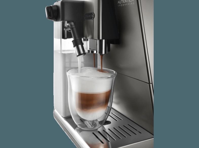 DELONGHI ETAM 29.666 S Autentica Cappuccino Kaffeevollautomat (Kegelmahlwerk, 1.3 Liter, Titanium)