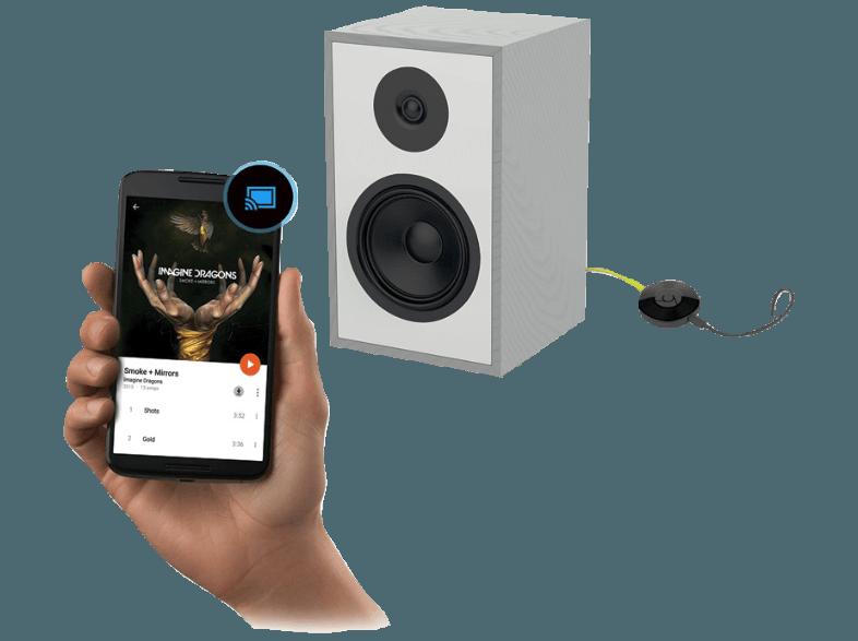 GOOGLE Chromecast Audio - Streaming-Gerät (App-steuerbar, W-LAN Schnittstelle, Schwarz), GOOGLE, Chromecast, Audio, Streaming-Gerät, App-steuerbar, W-LAN, Schnittstelle, Schwarz,