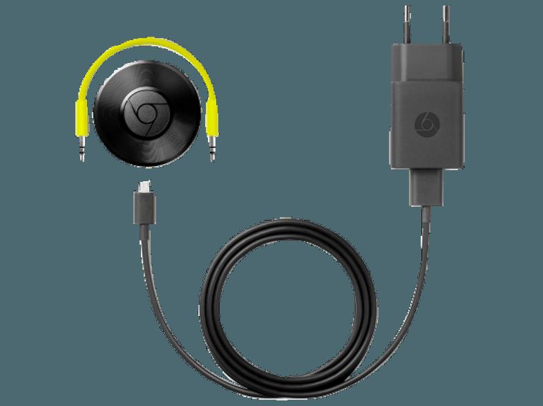 GOOGLE Chromecast Audio - Streaming-Gerät (App-steuerbar, W-LAN Schnittstelle, Schwarz)