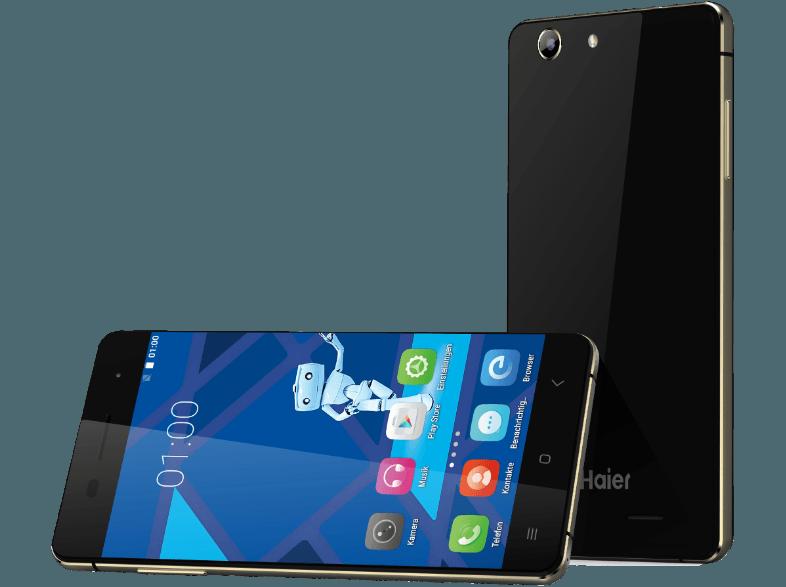 HAIER L53 8 GB Schwarz/Gold Dual SIM