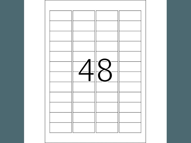 HERMA 4607 Etiketten Premium 48.3x16.9 mm A4 12800 St.