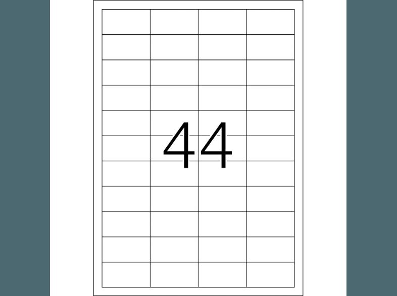 HERMA 4690 Etiketten strapazierfähig 48.3x25.4 mm A4 1100 St.