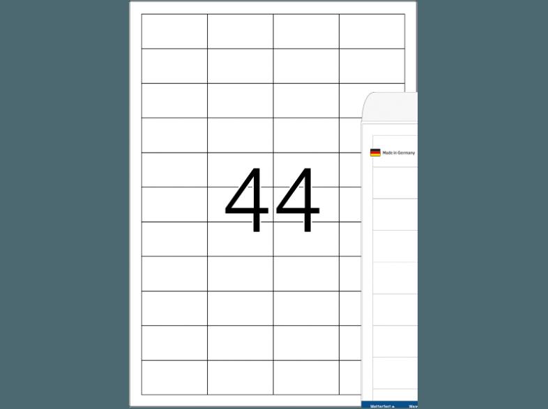 HERMA 4690 Etiketten strapazierfähig 48.3x25.4 mm A4 1100 St.