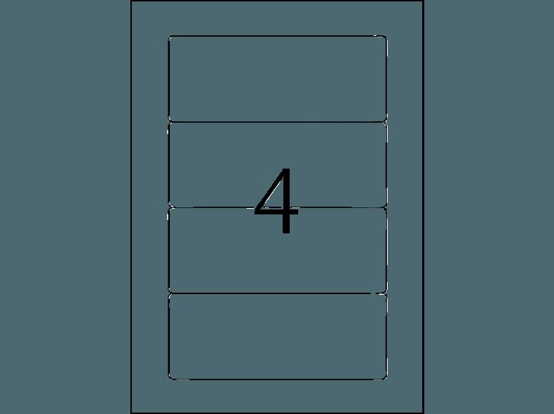 HERMA 5121 Ordneretiketten 157x61 mm A4 100 St.