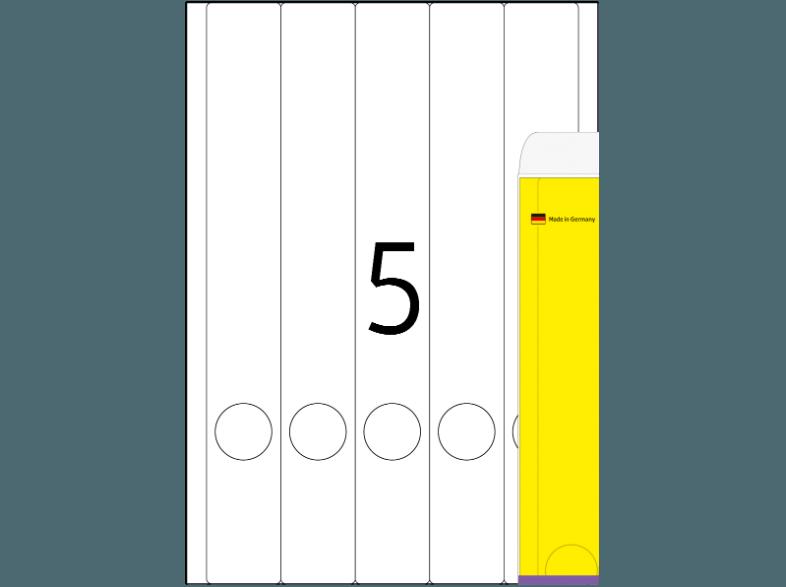 HERMA 5131 Ordneretiketten 38x297 mm A4 100 St.