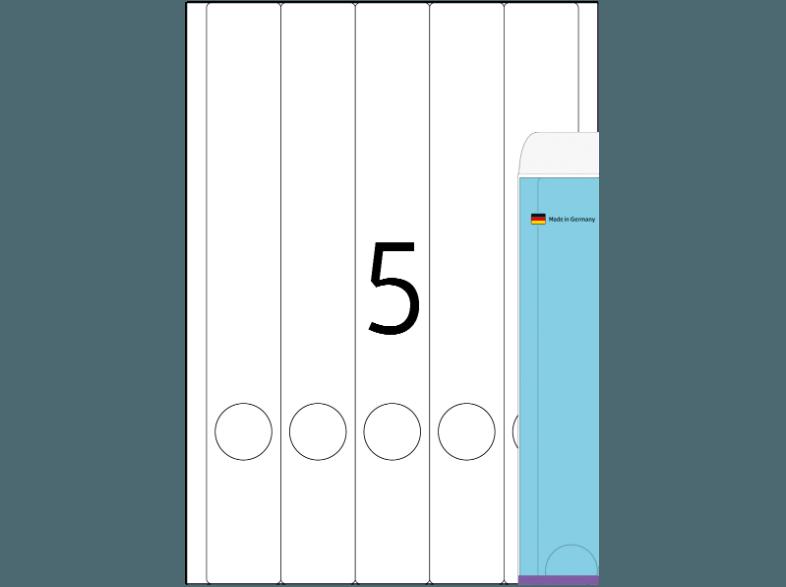 HERMA 5133 Ordneretiketten 38x297 mm A4 100 St.