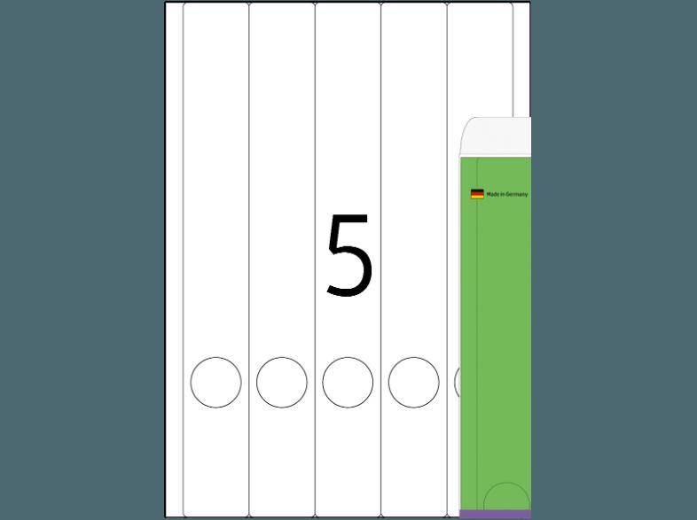 HERMA 5134 Ordneretiketten 38x297 mm A4 100 St.