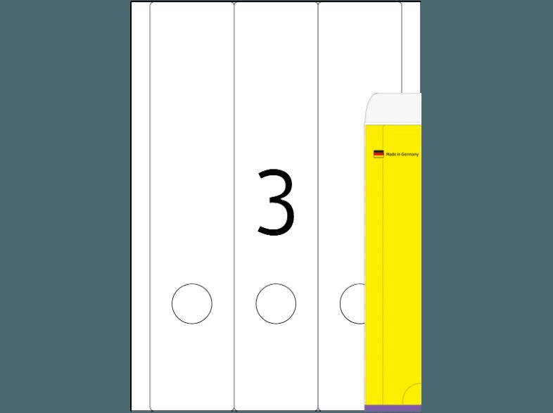 HERMA 5136 Ordneretiketten 61x297 mm A4 60 St.