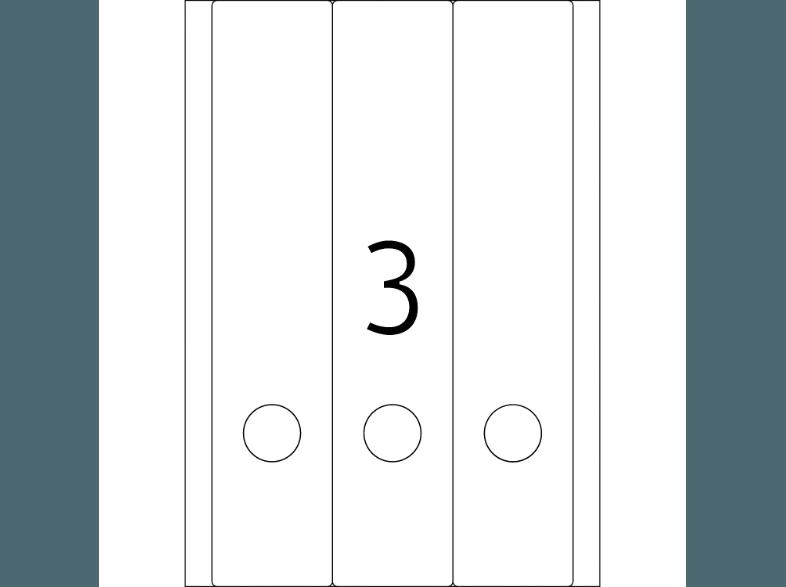 HERMA 5136 Ordneretiketten 61x297 mm A4 60 St.