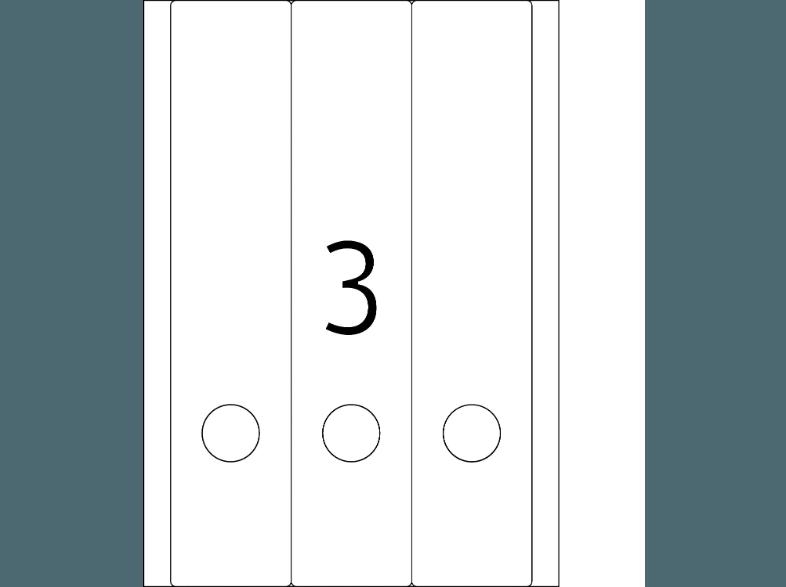 HERMA 5139 Ordneretiketten 61x297 mm A4 60 St.