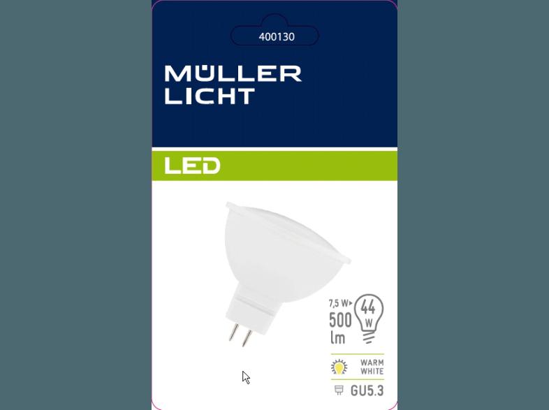 MÜLLER-LICHT 400130 LED Reflektor 7.5 Watt GU5.3, MÜLLER-LICHT, 400130, LED, Reflektor, 7.5, Watt, GU5.3