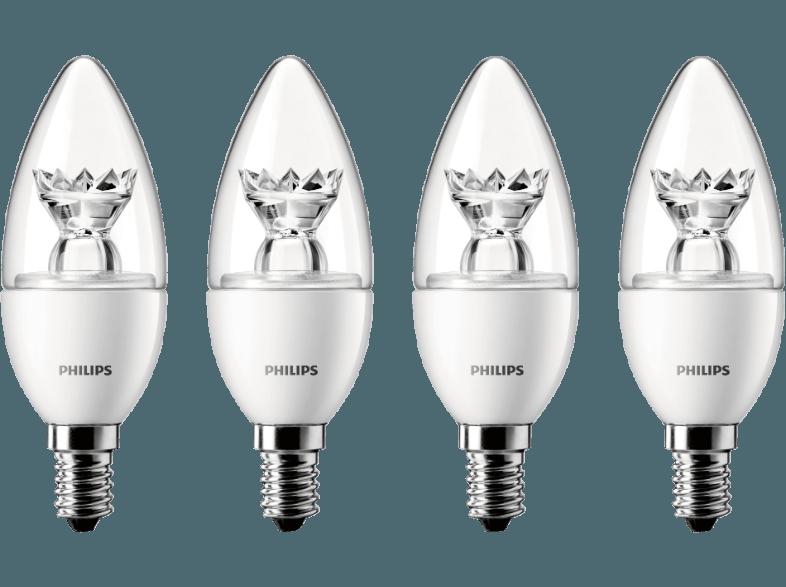 PHILIPS 743415 4-tlg. LED Leuchtmittel 3 Watt E14, PHILIPS, 743415, 4-tlg., LED, Leuchtmittel, 3, Watt, E14