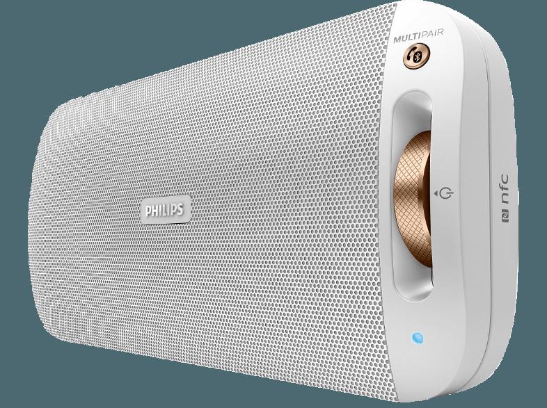 PHILIPS BT3600 Bluetooth Lautsprecher Weiß, PHILIPS, BT3600, Bluetooth, Lautsprecher, Weiß