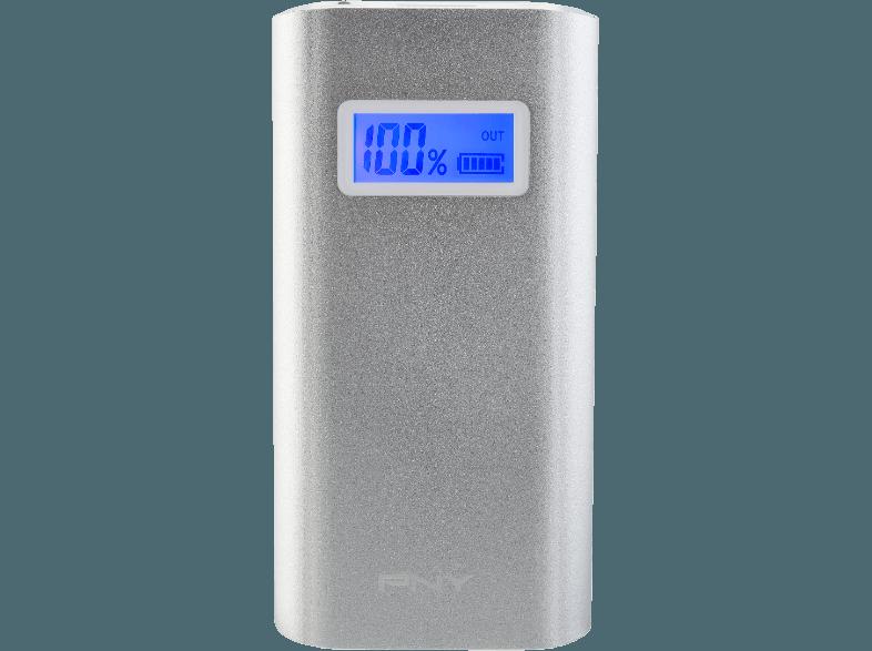 PNY P-B5200-1S02B-RB Alu Digital 5200 PowerPack 5.200 mAh Silber