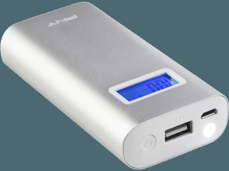 PNY P-B5200-1S02B-RB Alu Digital 5200 PowerPack 5.200 mAh Silber, PNY, P-B5200-1S02B-RB, Alu, Digital, 5200, PowerPack, 5.200, mAh, Silber