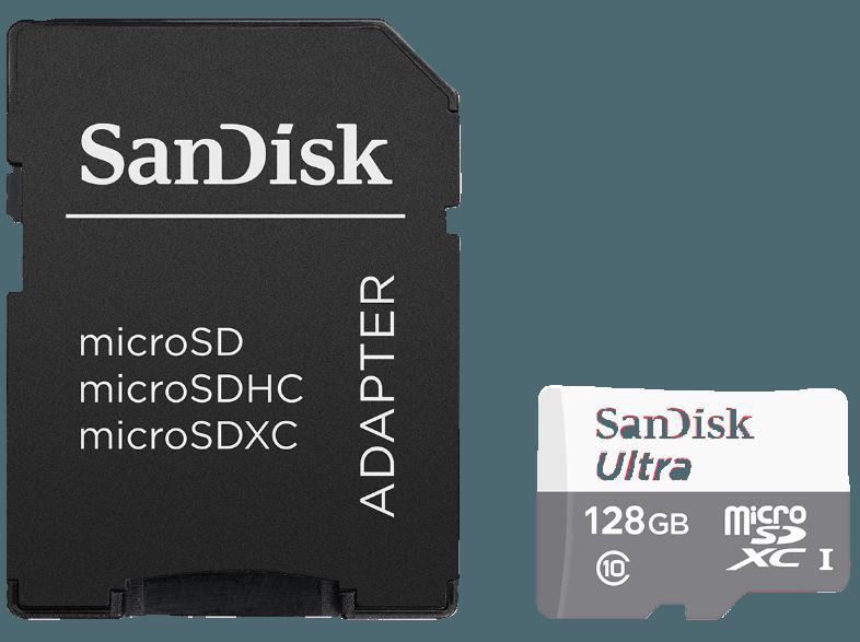 SANDISK Ultra® microSDHC™/SDXC™ Speicherkarte  128 GB