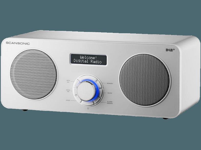 SCANSONIC DA300  (DAB, FM Tuner, Weiß), SCANSONIC, DA300, , DAB, FM, Tuner, Weiß,