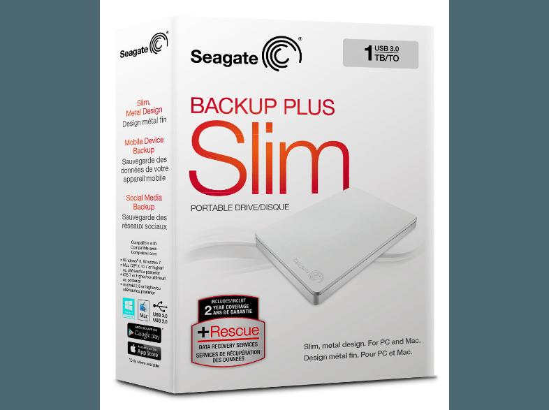 SEAGATE STDR1000411 Backup Plus Slim Portable  1 TB 2.5 Zoll extern