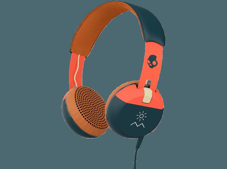 SKULLCANDY GRIND Kopfhörer Orange/Blau, SKULLCANDY, GRIND, Kopfhörer, Orange/Blau