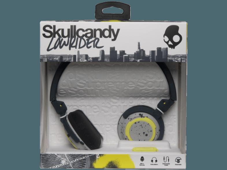 SKULLCANDY LOWRIDER Kopfhörer Grau/Gelb/Schwarz