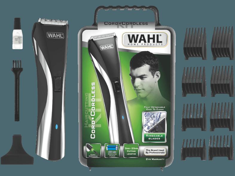 WAHL 9698-1016 Rinseable Hybrid Series Haarschneider Schwarz/Silber (Netzbetrieb/Akkubetrieb)