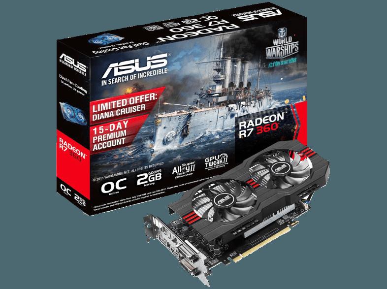 ASUS 90YV08E0-M0NA00 RADEON R7360-OC-2GD5 ( PCI Express 3.0), ASUS, 90YV08E0-M0NA00, RADEON, R7360-OC-2GD5, , PCI, Express, 3.0,