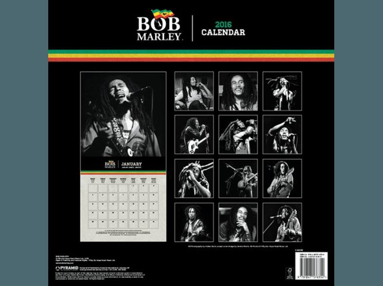 Bob Marley - Kalender 2016 (30x30), Bob, Marley, Kalender, 2016, 30x30,