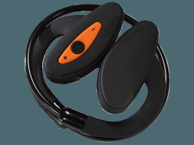 BOOMPODS 280720 Sportpods Kopfhörer Orange/Schwarz, BOOMPODS, 280720, Sportpods, Kopfhörer, Orange/Schwarz