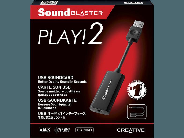CREATIVE SB Play 2 USB-Soundkarte USB-Soundkarte, CREATIVE, SB, Play, 2, USB-Soundkarte, USB-Soundkarte