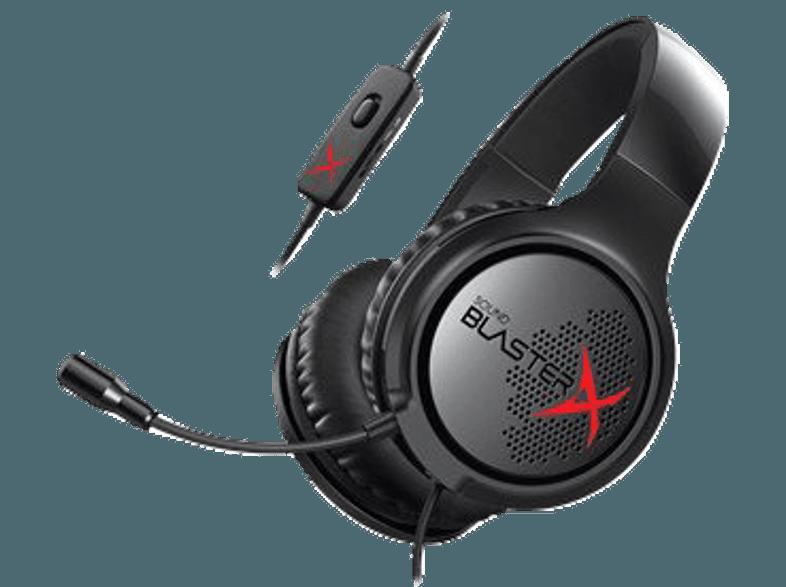 CREATIVE Sound BlasterX H3 Gaming Headset Schwarz, Rot, CREATIVE, Sound, BlasterX, H3, Gaming, Headset, Schwarz, Rot