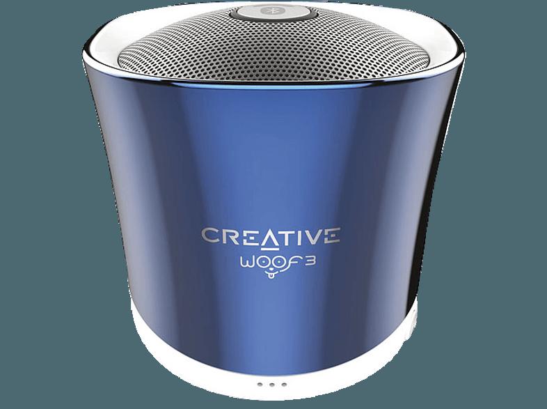 CREATIVE Woof 3 BT Bluetooth Lautsprecher Blau, CREATIVE, Woof, 3, BT, Bluetooth, Lautsprecher, Blau