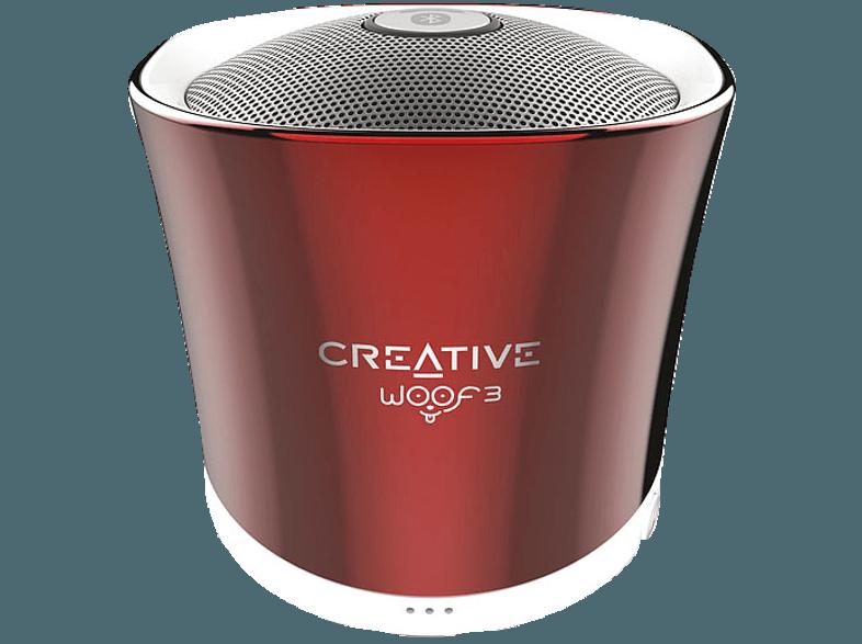 CREATIVE Woof 3 BT Bluetooth Lautsprecher Rot