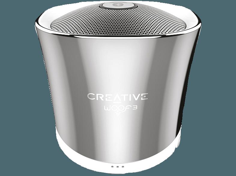 CREATIVE Woof 3 BT Bluetooth Lautsprecher Silber, CREATIVE, Woof, 3, BT, Bluetooth, Lautsprecher, Silber