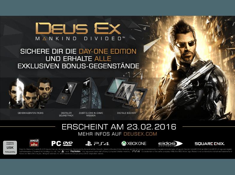 Deus Ex - Mankind Divided (Day One Steel-Edition) [Xbox One], Deus, Ex, Mankind, Divided, Day, One, Steel-Edition, , Xbox, One,