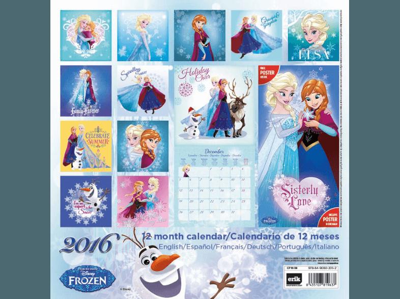 Frozen Sisters - Kalender 2016 (30x30), Frozen, Sisters, Kalender, 2016, 30x30,