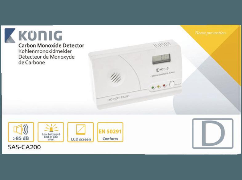 KÖNIG SAS-CA200 Kohlenmonoxidmelder