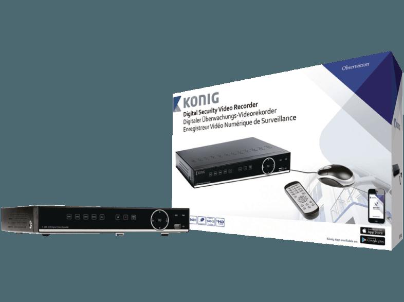 KÖNIG SAS-DVR1004 Überwachungsvideorekorder, KÖNIG, SAS-DVR1004, Überwachungsvideorekorder