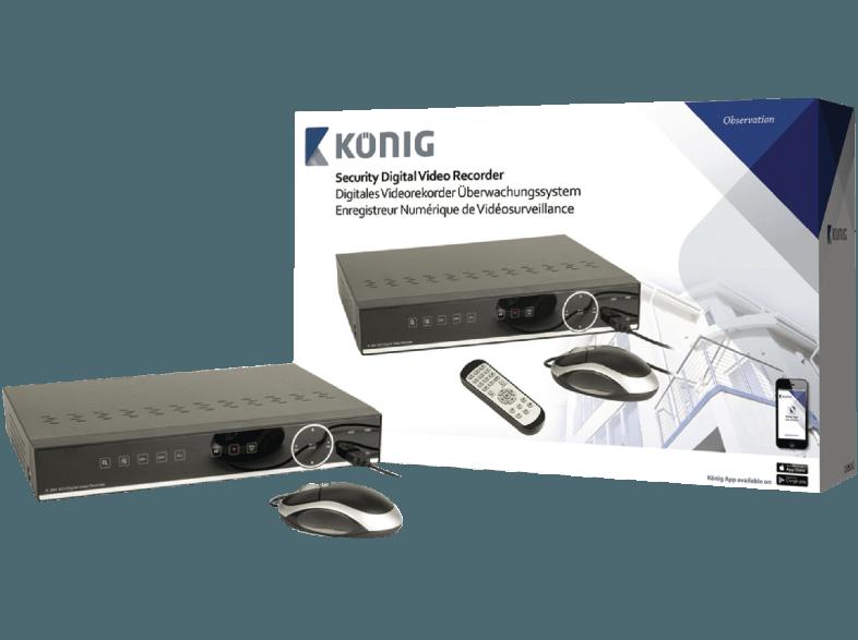 KÖNIG SAS-DVR1008 Überwachungsvideorekorder, KÖNIG, SAS-DVR1008, Überwachungsvideorekorder