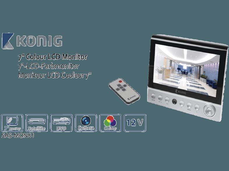 KÖNIG SAS-MON51 LCD-Universalmonitor, KÖNIG, SAS-MON51, LCD-Universalmonitor