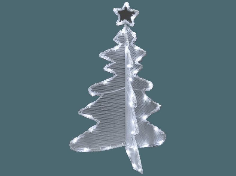 KONSTSMIDE 3920-203 3D LED Acryl Tannenbaum,  Transparent,  Kaltweiß