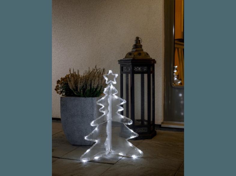 KONSTSMIDE 3920-203 3D LED Acryl Tannenbaum,  Transparent,  Kaltweiß