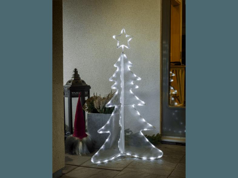 KONSTSMIDE 3922-203 3D LED Acryl Tannenbaum,  Transparent,  Kaltweiß