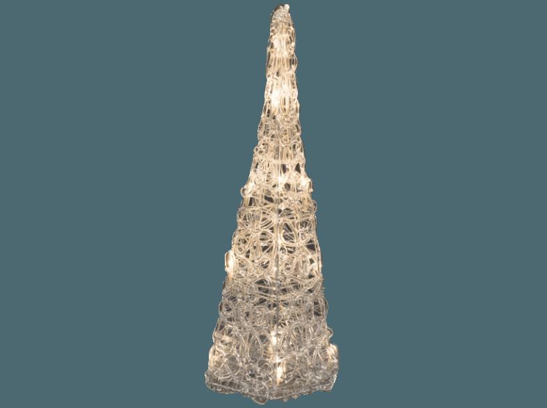 KONSTSMIDE 6104-103 LED Acrylpyramide,  Transparent,  Warmweiß