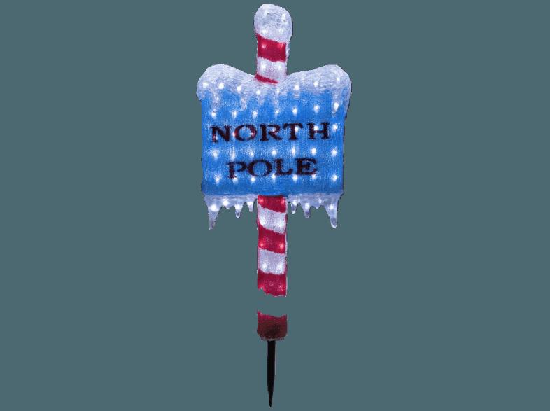 KONSTSMIDE 6196-203 North Pole LED Acryl Schild,  Transparent,  Kaltweiß, KONSTSMIDE, 6196-203, North, Pole, LED, Acryl, Schild, Transparent, Kaltweiß