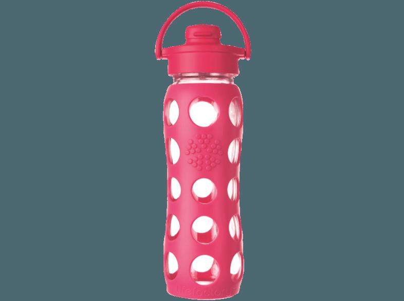 LIFEFACTORY 14701 Trinkflasche Raspberry