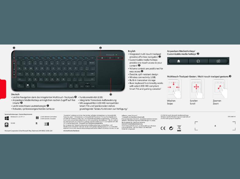 MICROSOFT All-in-One Media Keyboard, MICROSOFT, All-in-One, Media, Keyboard